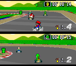 How do you play Mario car games?